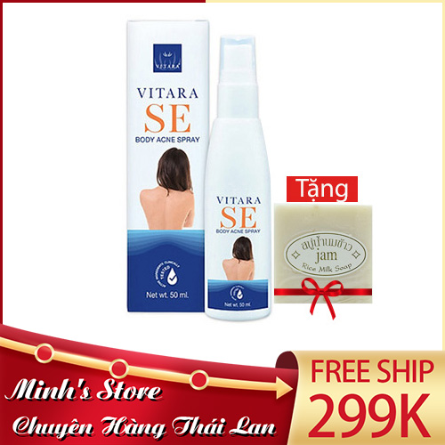 [Hcm] [Freeship] Dung Dịch Xịt Mụn Lưng Và Vitara Se Body Acne Spray Thái Lan Hiệu Quả Nhanh Sạch Mụn Mềm Da Mịn Da Hết Thâm Minhs Store