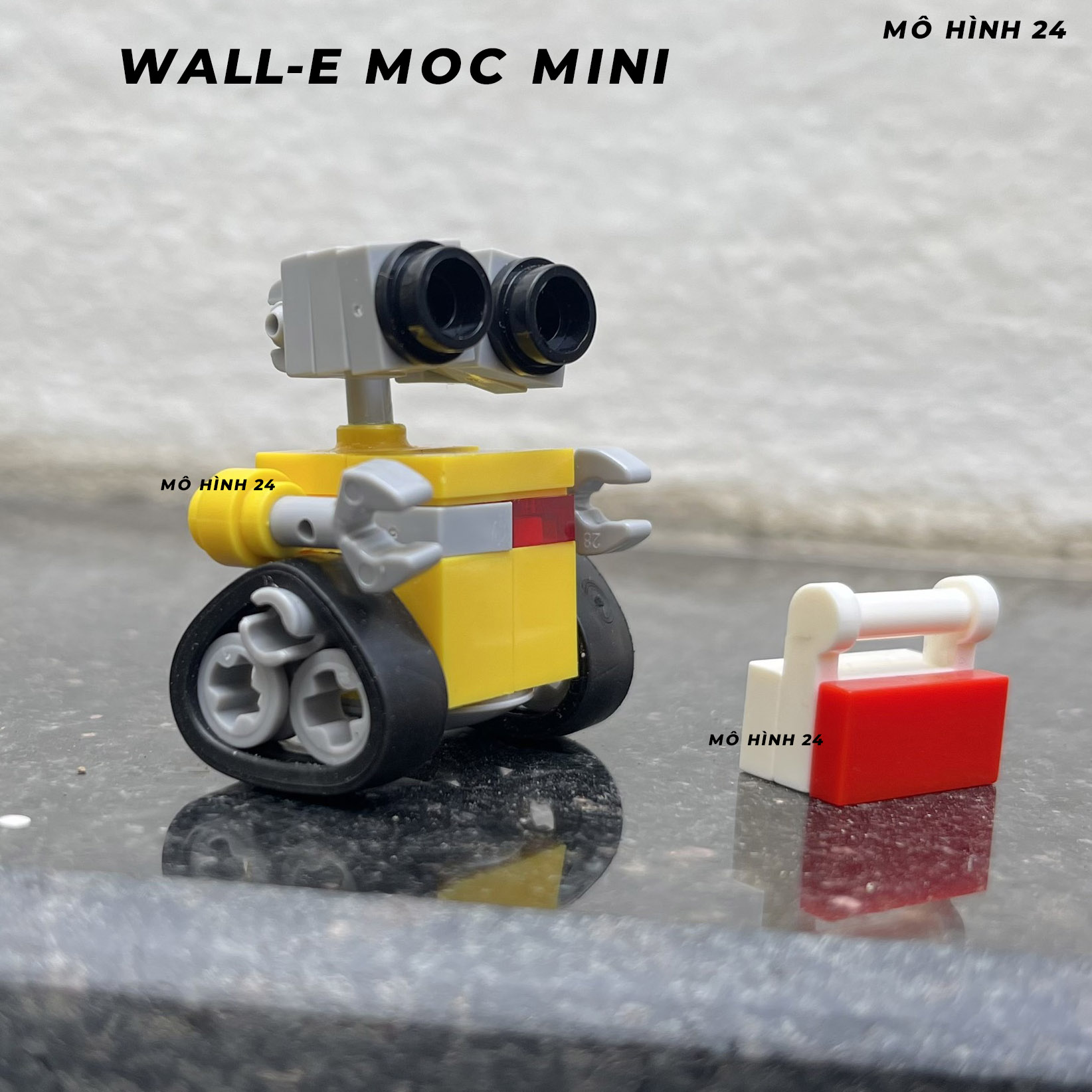 Đồ chơi lắp ráp xếp hình lego Wall-E MOC MINI WALL e người máy robot biết yêu disney tự chế custom figure lego