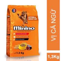 ( Tiết Kiệm )1.3kg Thức ăn cho mèo mọi lứa tuổi MININO TUNA CÁ NGỪ