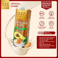 [ĐƠN 15 TRIỆU TẶNG 1 QUÀ NGẪU NHIÊN] Sữa Hạnh Nhân 137 Degrees 1L Nguyên Chất Có Vị Ngọt Từ Mật Hoa Dừa/Không Đường Healthy Thái Lan