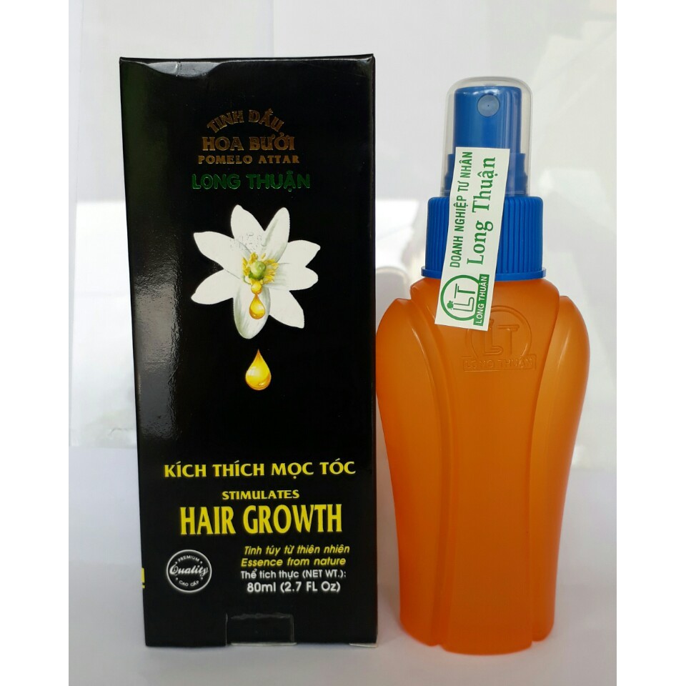 Trị Rụng Tóc - Hói Đầu - Tinh Dầu Hoa Bưởi Loại 1 - Long Thuận