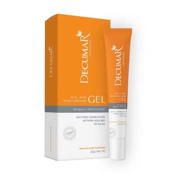 Gel Mụn NaNo Nghệ Decurma New t/20gram