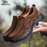 SAGYRITE Cỡ Lớn 38-46 Giày Nam 2023 Da Thật Giày Giản Dị Giày Nam Giày Nam Da Giản Dị Giày Giày Đi Bộ Đường Dài Ngoài Trời Cho Giày Thể Thao Nam Cho Nam Giới