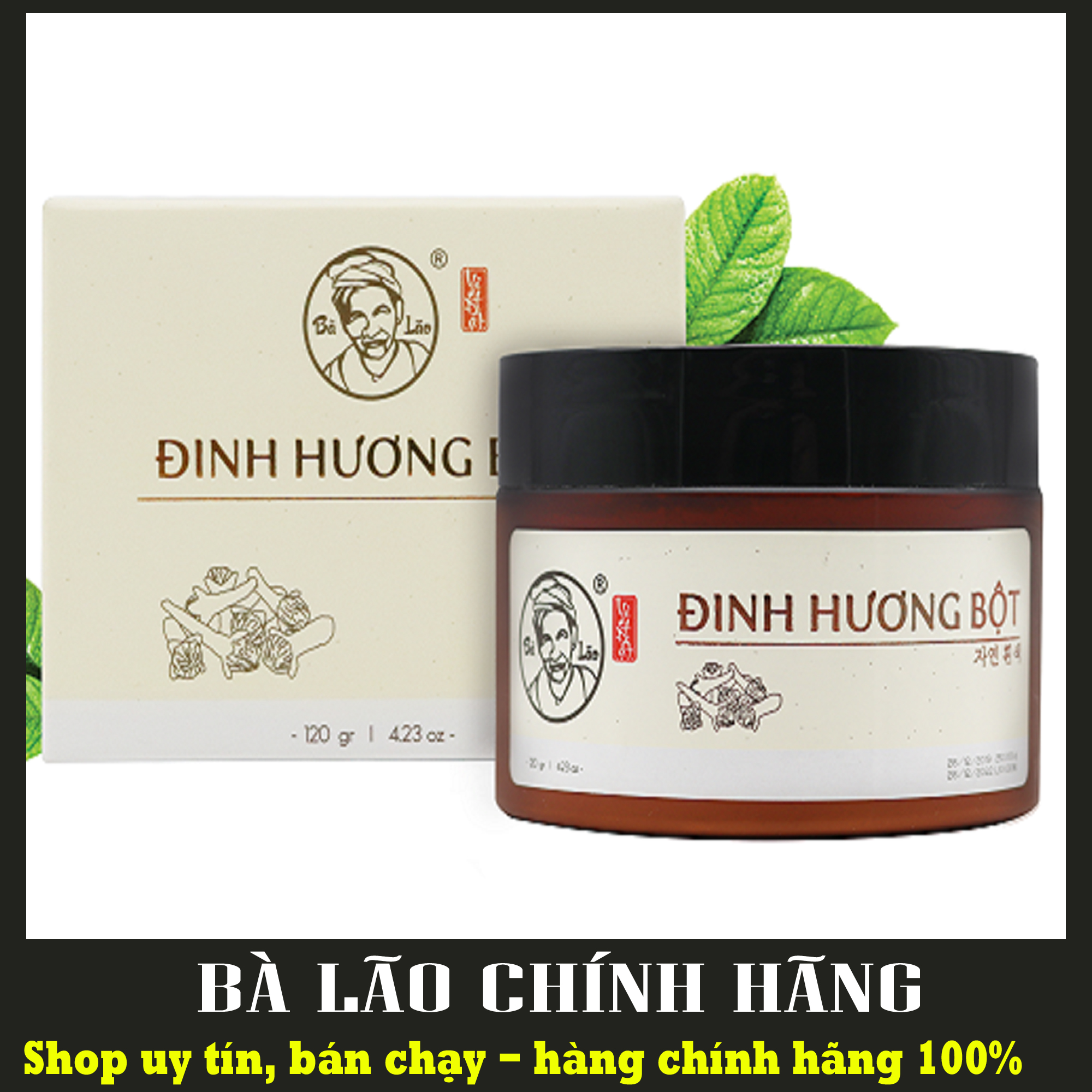 Chính Hãng - Giá Sĩ Bột Đinh Hương Bà Lão Mẫu Mới 120Gr