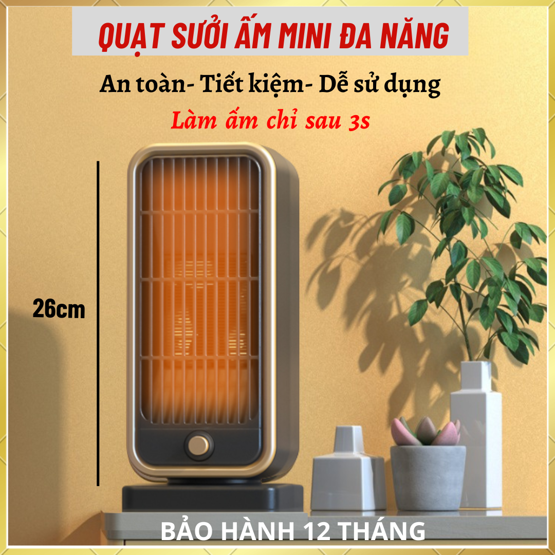 [ quạt sưởi sạc điện ] quạt sưởi mini quạt mini cầm tay tích điện quạt bàn USB có thể sạc lại 5 tốc 