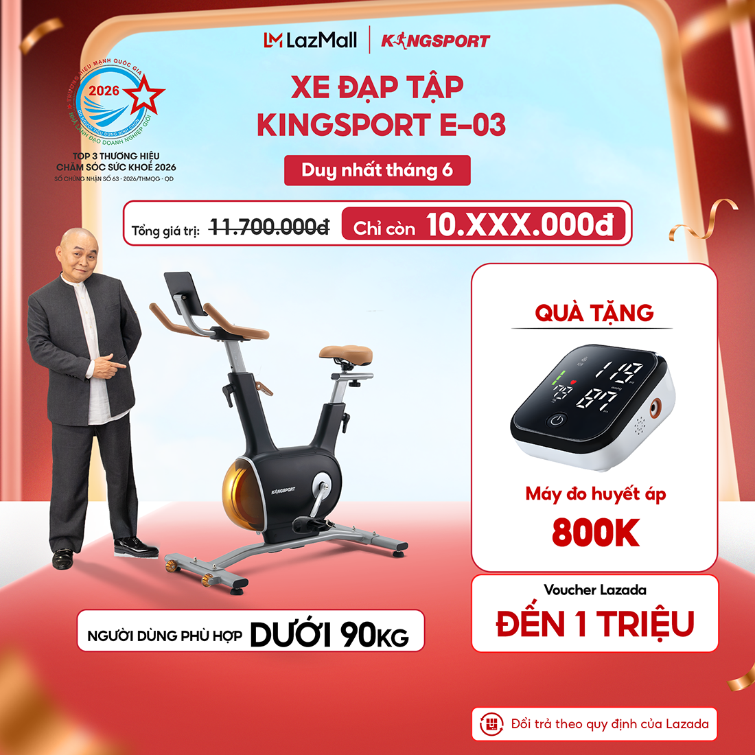 Kingsport E-03: Xe đạp tập thể dục tại nhà - Đẳng cấp & Hiệu quả