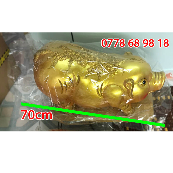 Heo đất tiết kiệm size lớn dài 60cm 65 70cm - Heo đất to bự khổng lồ