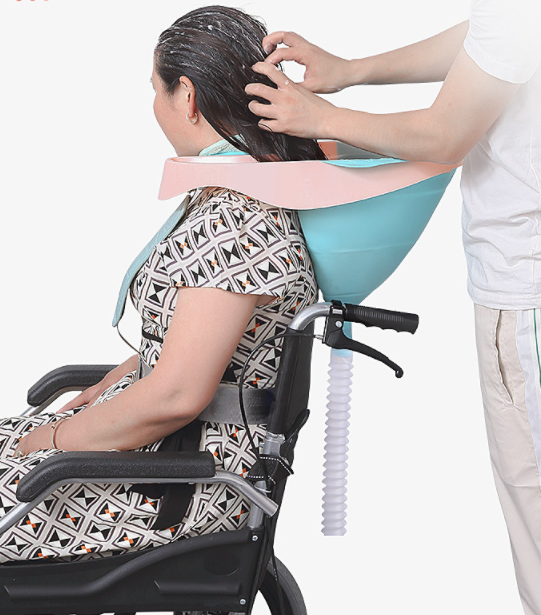 Chậu gội đầu tại nhà thông minh cho bà bầu chậu ngồi gội đầu tại giường cho người già. Máng gội đầu tiện lợi tại nhà