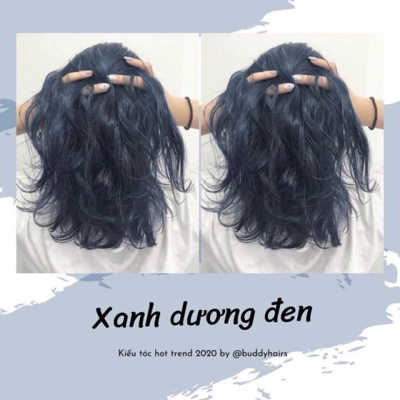 Thuốc Nhuộm Tóc Tại Nhà Màu Xanh Dương Đen Kella 2/8 (Tặng Kèm Oxi Trợ Dưỡng Và Găng Tay)