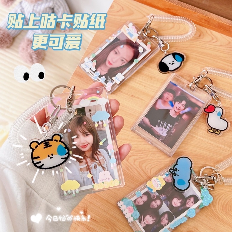 Móc Khoá Top Loader Bao Trong Suốt Đựng Card Ảnh Idol