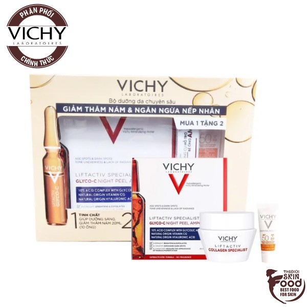 [3 Items] Bộ Dưỡng Giảm Thâm Nám Và Ngăn Ngừa Nếp Nhăn Vichy