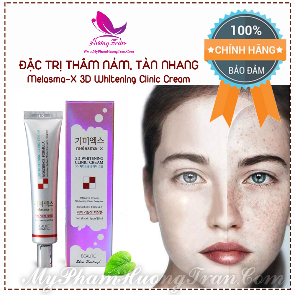 Kem Ngừa Nám Và Tàn Nhang Melasma-X 3D Whitening Clinic Cream