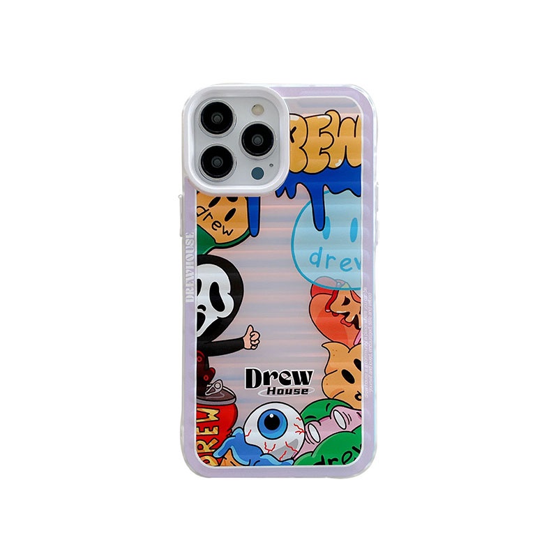 Ốp Lưng Silicon Sticker Drew house Iphone 14 Pro Max / 13 Pro Max Chống Sốc