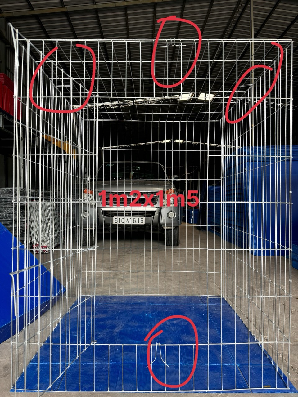 LỒNG BAY 1M2 VUÔNG CAO 1M5 LÒNG KẼM LÒNG THÚ CƯNG LÒNG GÀ CHUỒNGCHUỒNG GÀ CHUỒNG KẼM