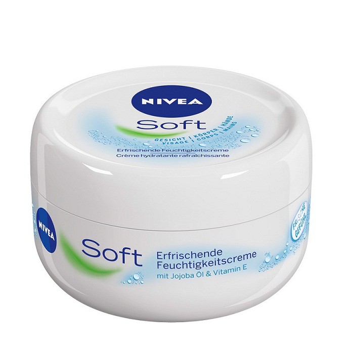 (Sẵn) Kem Dưỡng Ẩm Cho Mặt Và Toàn Thân Nivea Soft 200Ml Hàng Đức