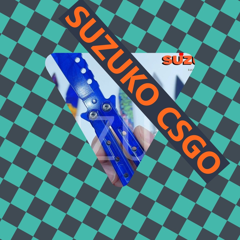 [TẶNG VÍT] Lược bướm thép không gỉ CSGO balisong – Đối xứng - Màu sắc Đen Bạc Titan butterfly tập lu