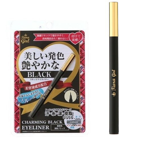 Kẻ Mắt Nước Không Trôi Tiara Girl Charming Black Eyeliner - Nhật Bản (Đen)