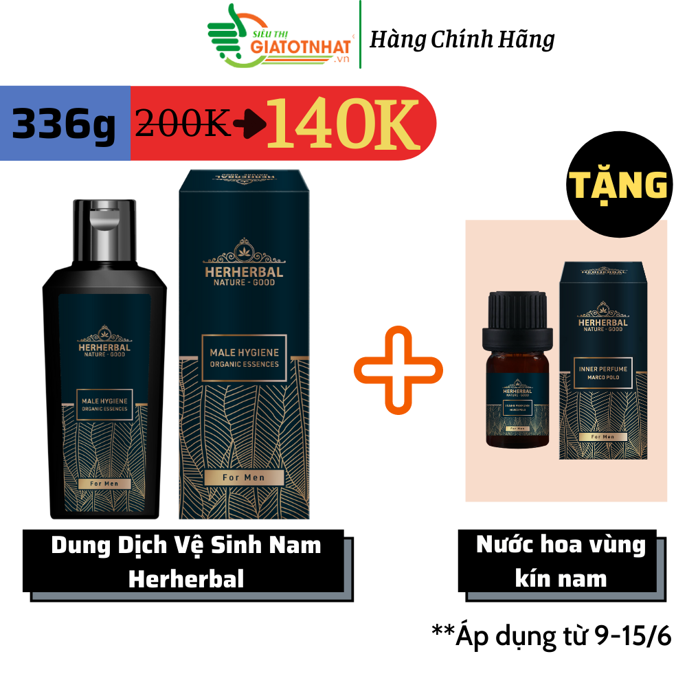 [Hcm]Dung Dịch Vệ Sinh Nam Dạng Gel Tinh Chất 30 Dược Liệu Hữu Cơ Herherbal 120G