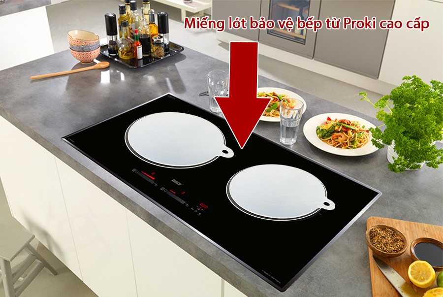Miếng lót bếp từ Proki công nghệ Nhật Bản miếng lót silicon chống trầy xước mặt bếp từ chuyển nhiệt 