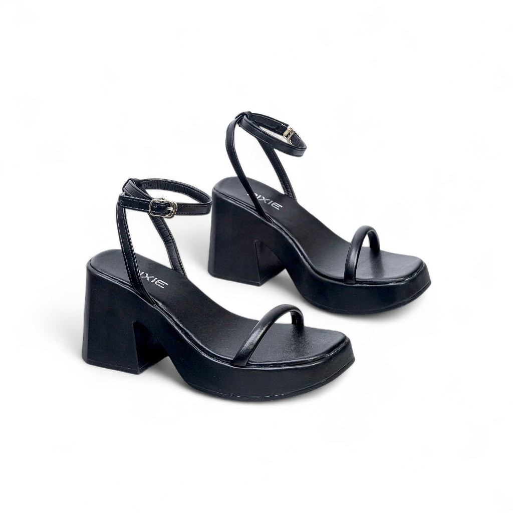 Giày Sandal Cao Gót Đúp 8cm Quai Mảnh Pixie E194