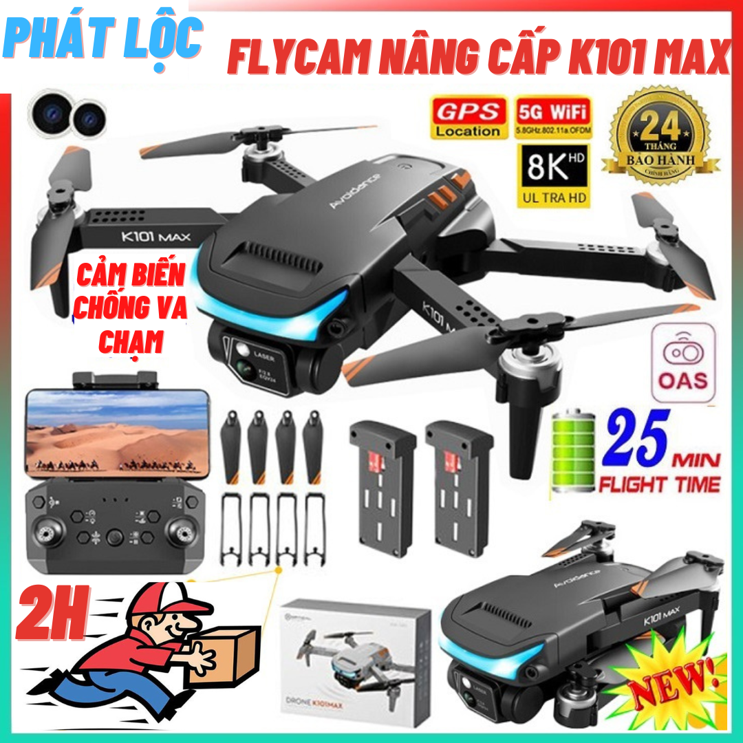 [ Bản Nâng Cấp Drone K101 Max] Flycam Mini Giá Rẻ MARIN K101 Max Cảm Biến Tránh Va Chạm - Flaycam Cao Cấp  Máy Bay Không Người Lái Điều Khiển Từ Xa Quay Phim - Chụp Ảnh Chống Rung - Kết Nối WIFI 5G