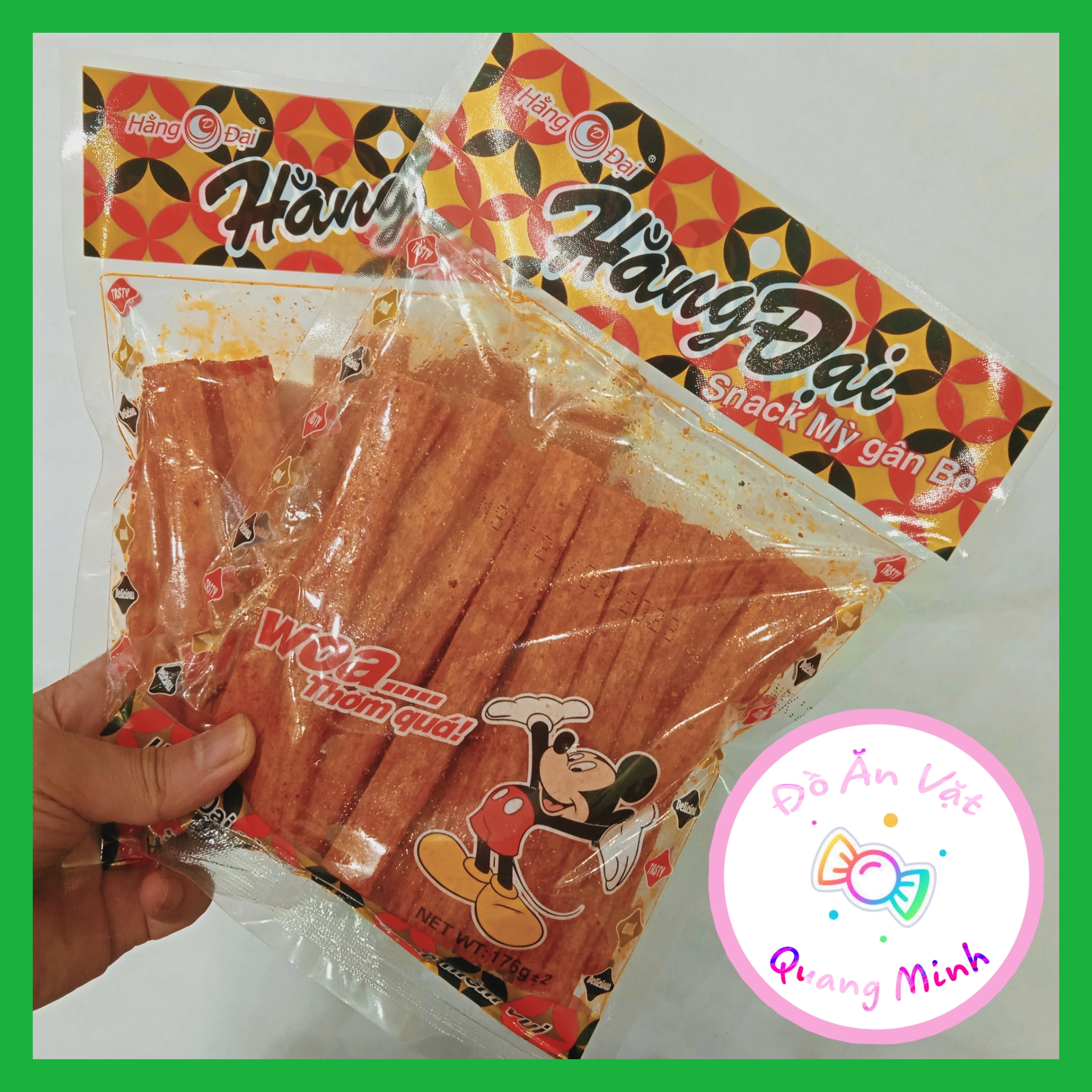 Snack Mì gân bò Hằng Đại 176g hương vị bò cay thơm ngon hấp dẫn đồ ăn vặt cổng trường đồ ăn vặt hot 