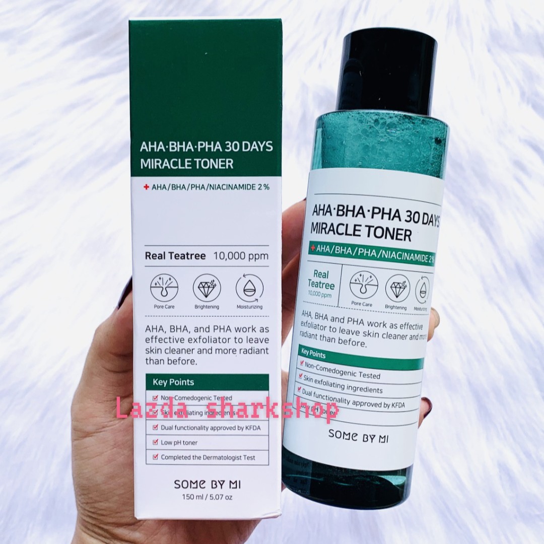 Nước Hoa Hồng Some By Mi Aha - Bha - Pha 30 Days Miracle Toner 150Ml Giảm Mụn