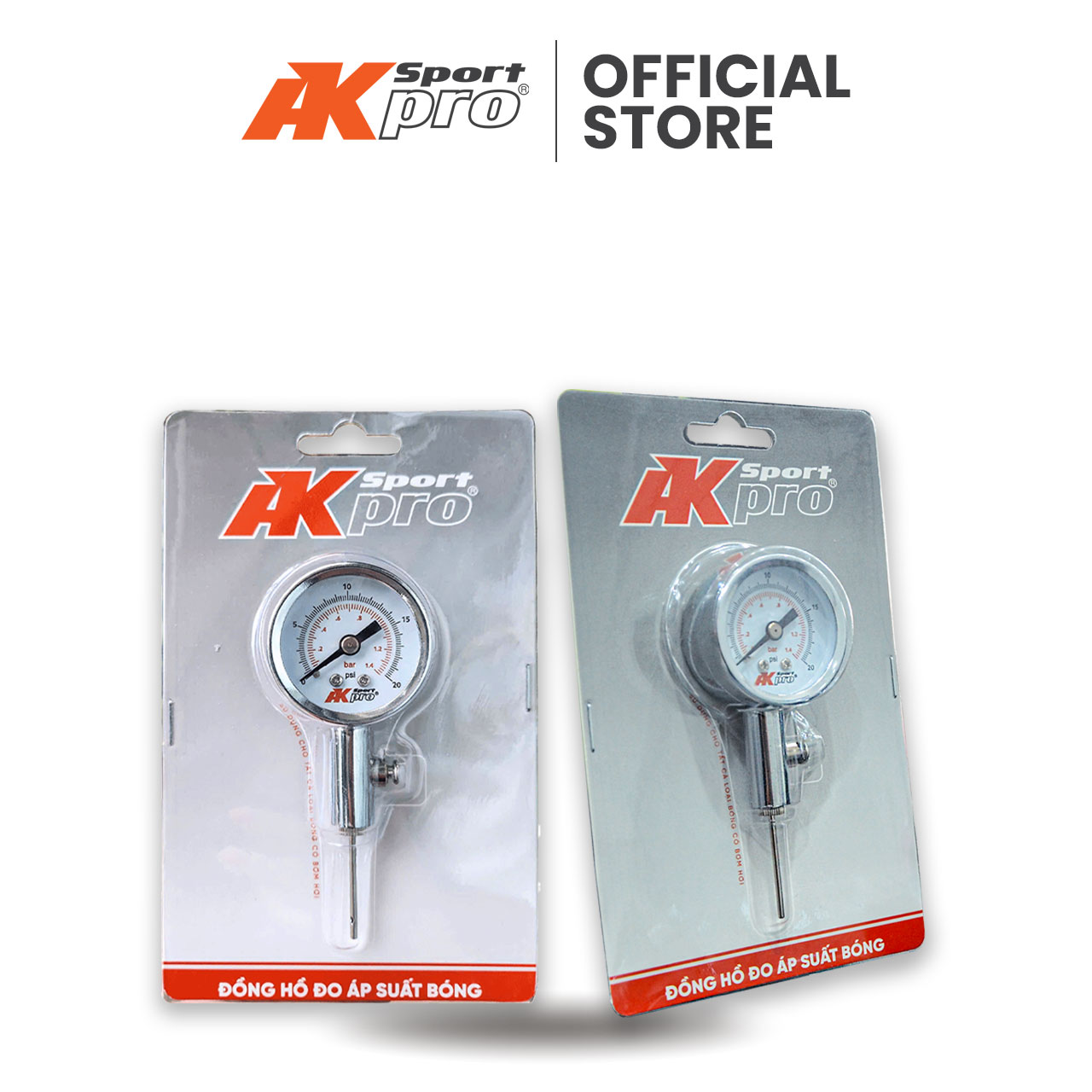 Đồng hồ đo áp suất bóng AKpro Sport - Chính hãng