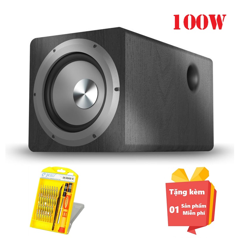 ( Quà tặng kèm Bộ tuavit đa năng 32 chi tiết ) Loa siêu trầm Subwoofer SU650D công suất lớn 100w - Loa siêu trầm subwoofer 100W Ibass 650D- Loa sub điện công suất 100w