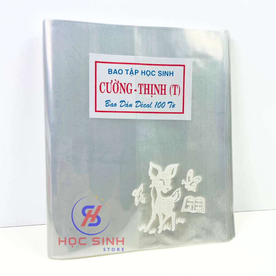 Xấp 50 Cái Bao Tập Có Keo Cường Thịnh Có Nai Loại Tốt Dày Bao Vở Cường Thịnh
