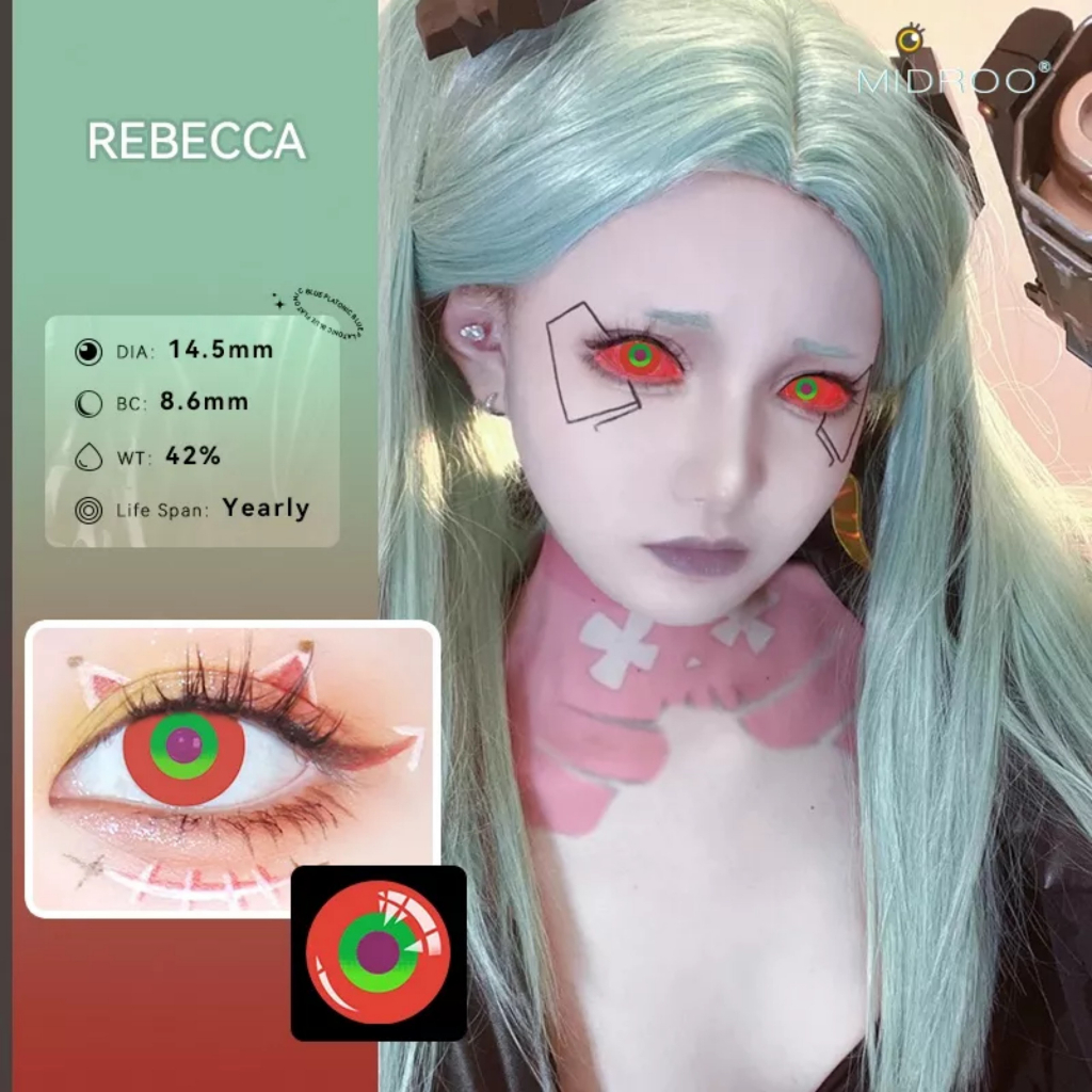 Lens Cosplay Rebecca/Kiriko/Lucyna (Lucy) - Kính áp tròng hóa trang Cyberpunk Edgerunners