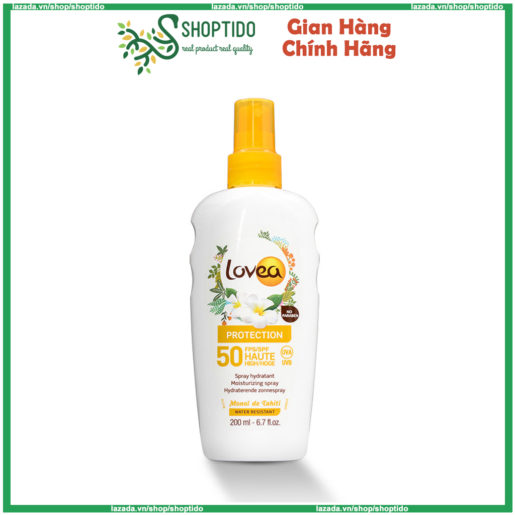 Kem Chống Nắng Lovea Dạng Sữa Cấp Ẩm Bảo Vệ Da 200Ml Hàng Pháp Npp Shoptido