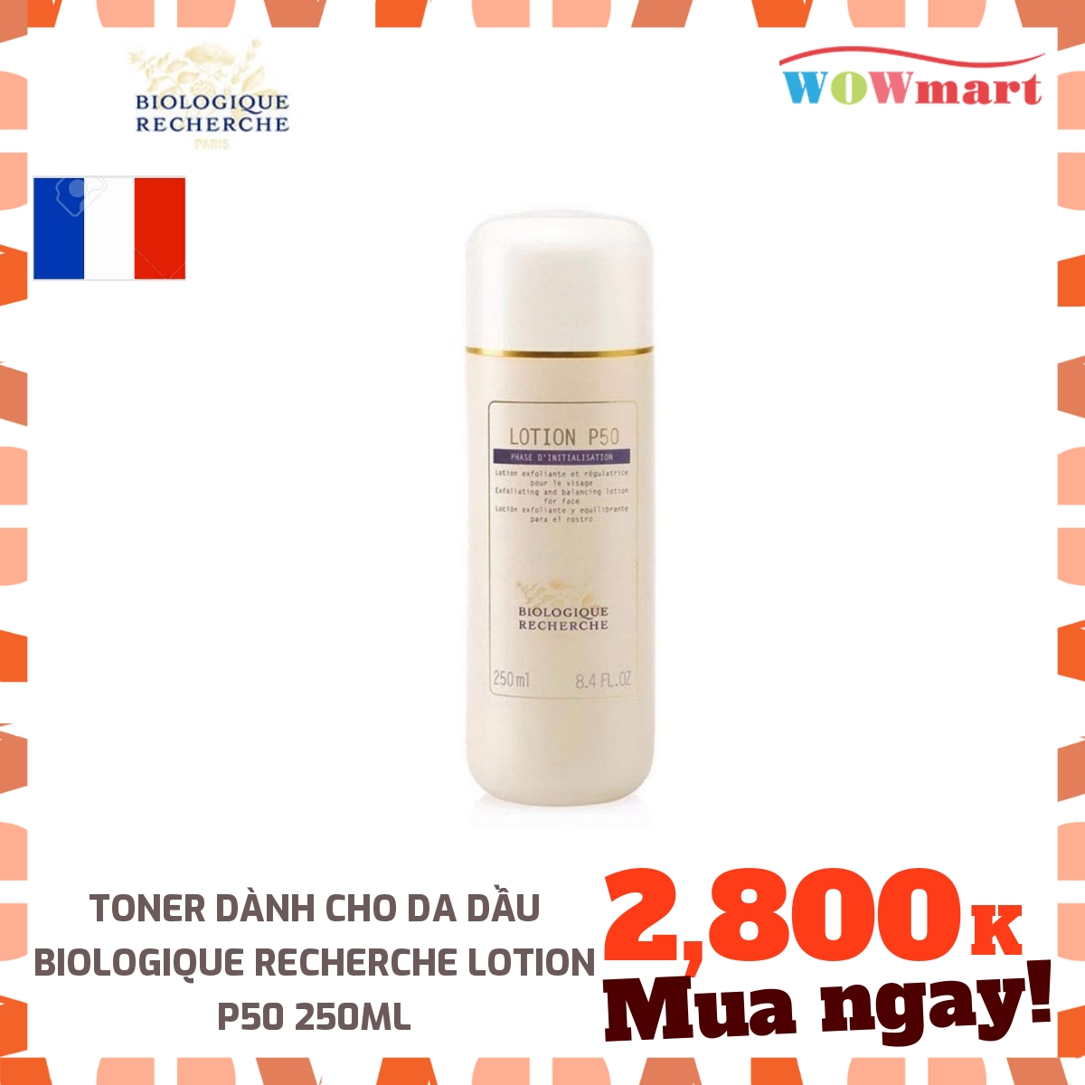 [Hcm]Toner Dành Cho Da Dầu Biologique Recherche Lotion P50 250Ml - [Pháp]