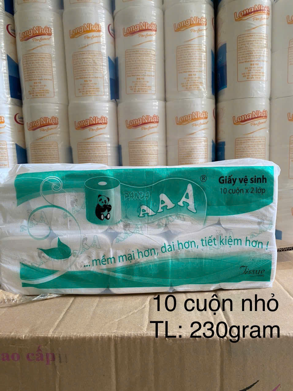 COMBO 5 LỐC 50 CUỘN GIẤY RẺ 250GRAM AAA-GIẤY CUỘN NHỎ