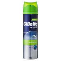 [USA] Bình Xịt Gel Cạo Râu Cho Da Nhạy Cảm Gillette Series 3x Action Sensitive Shave Gel 198g