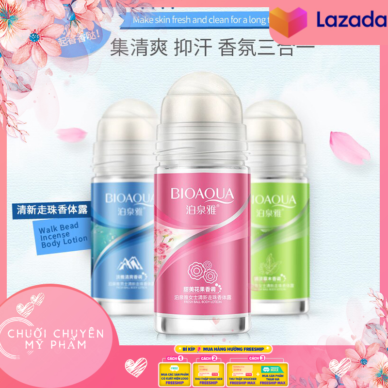Nước Hoa Lăn Khử Mùi 24H - 2 Trong 1 Bioaqua Cực Hot 50Ml | (Hàng Mới Về) Lăn Khử Mùi Vùng Da Dưới Cánh Tay Bioaqua
