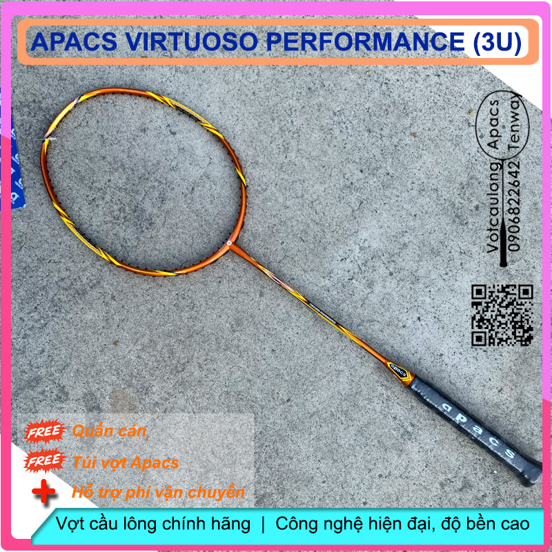 Vợt cầu lông Apacs Virtuoso Performance (3U) | Vợt chuyên công công nghệ cao