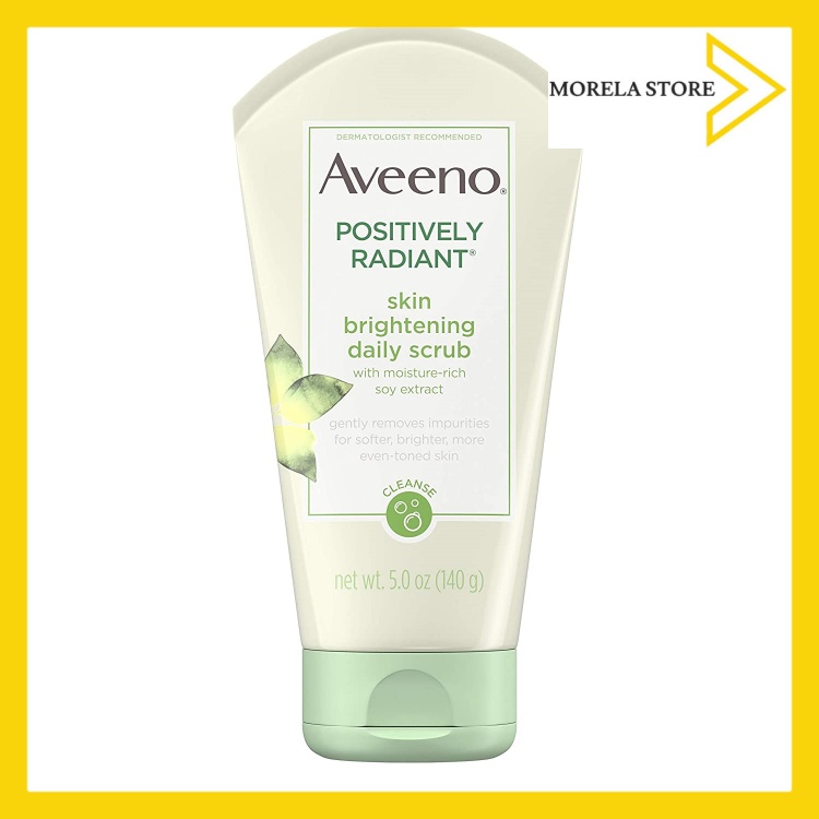 [HCM]Sữa rửa mặt làm sáng da Aveeno Positively Radiant Skin Brightening Daily Facial Scrub 150ml
