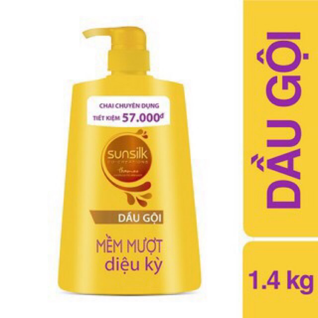 [HCM]DẦU GỘI SUNSILK MỀM MƯỢT DIỆU KỲ 1.4KG