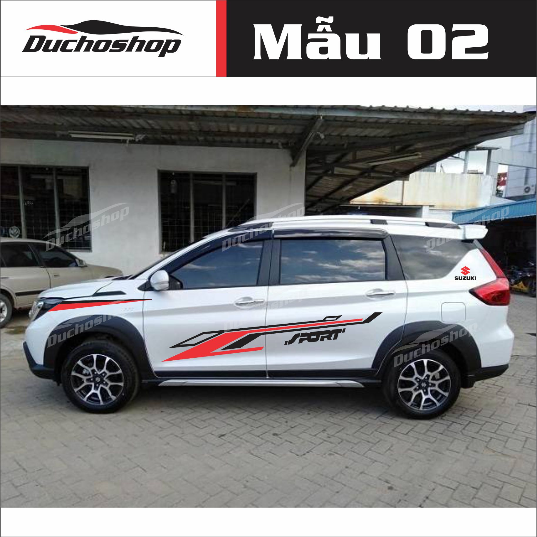 Tem xe Suzuki XL7 phong cách thể thao ms01