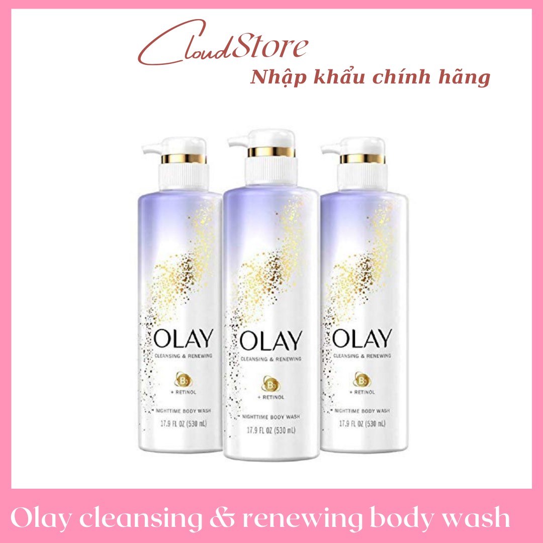 Sữa Tắm Olay Cleansing And Renewing Body Wash Dạng Kem Đặc Và Giàu Bọt