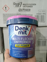Bột tẩy trắng quần áo Denkmit Oxi Power siêu sạch tẩy vết bẩn đa năng hộp 750g hàng Đức chính hãng