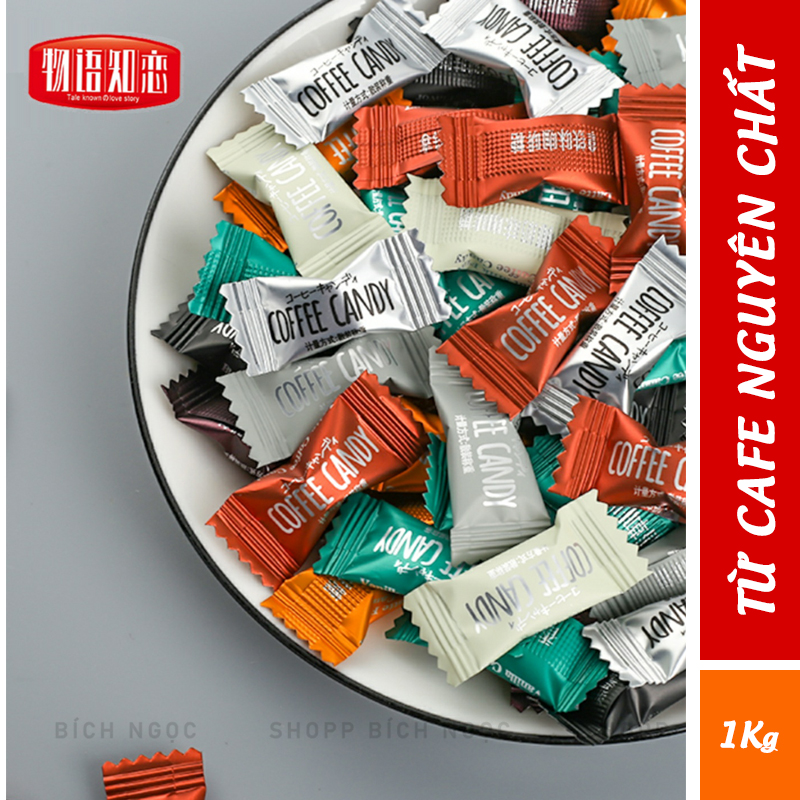 Kẹo cà phê không đường Cafe Candy viên nén không đường ăn kiêng Đài Loan - bịch 100g-1kg