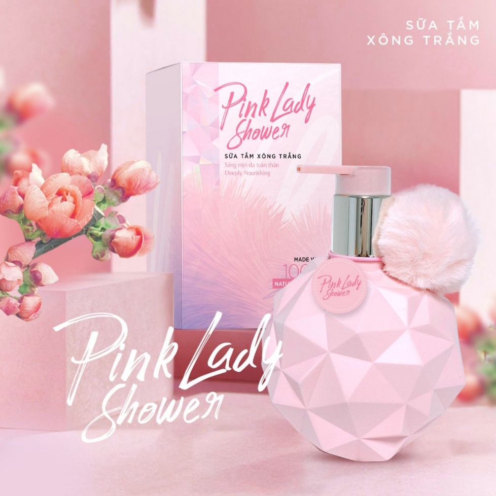 [Xả Kho] Sữa Tắm Xông Trắng Pink Lady Shower Sáng Mịn Da Toàn Thân - Kích Trắng Da Body Siêu Tốc Mang Lại Làn Da Trắng Sáng Tự Nhiên Mịn Màng Làm Chậm Quá Trình Lão Hoá Thu Nhỏ Lỗ Chân Lông