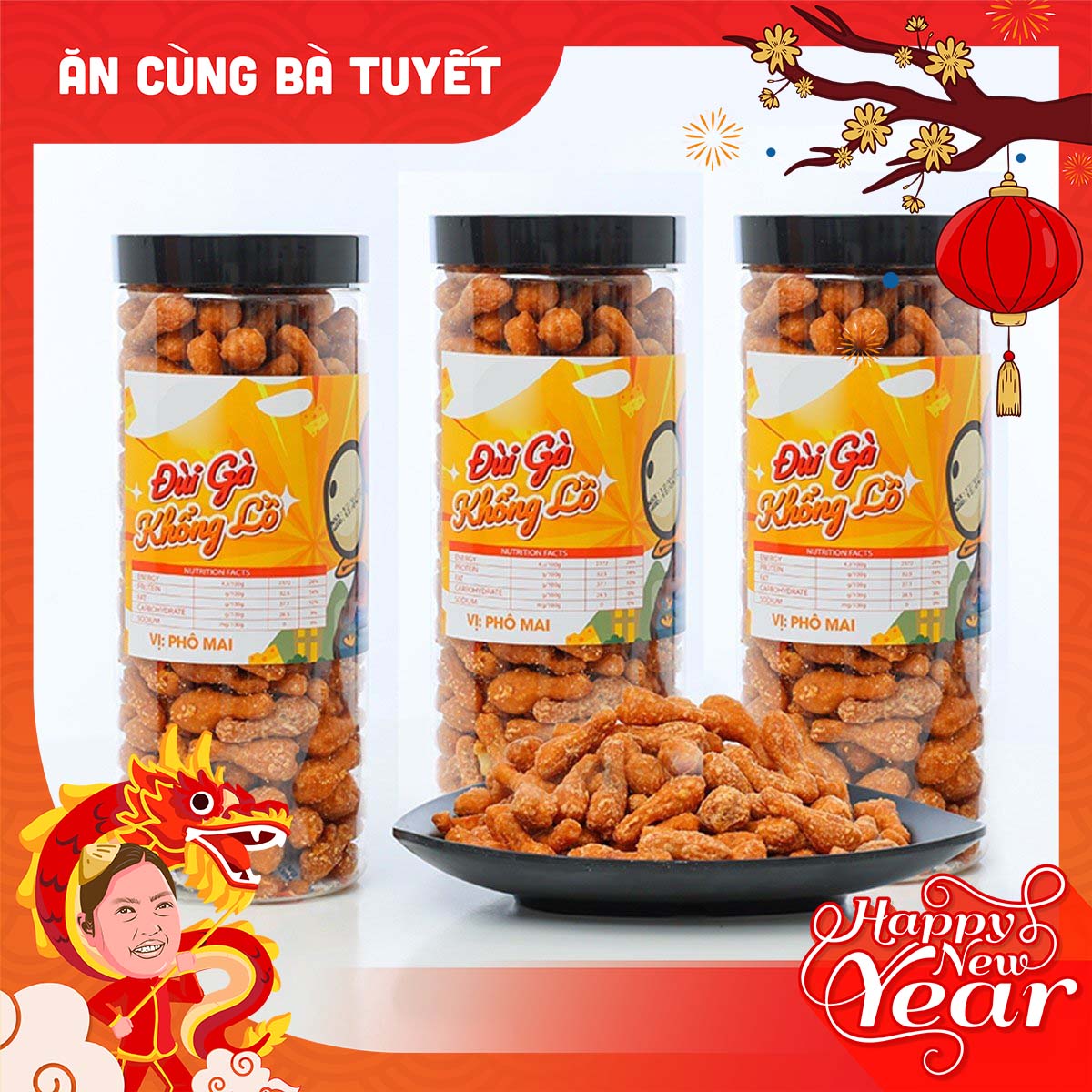 Combo Bà Tuyết x3  ĐÙI GÀ PHÔ MAI KHỔNG LỒ - CHẤT LƯỢNG ĐẶC BIỆT