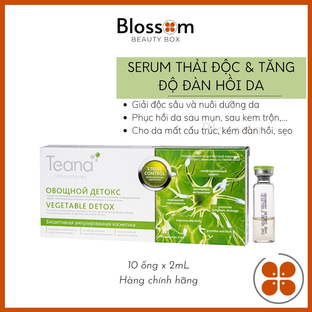 [HCM][HSD 2022] Serum Teana VEGETABLE DETOX lưu thông hệ bạch huyết thải độc da