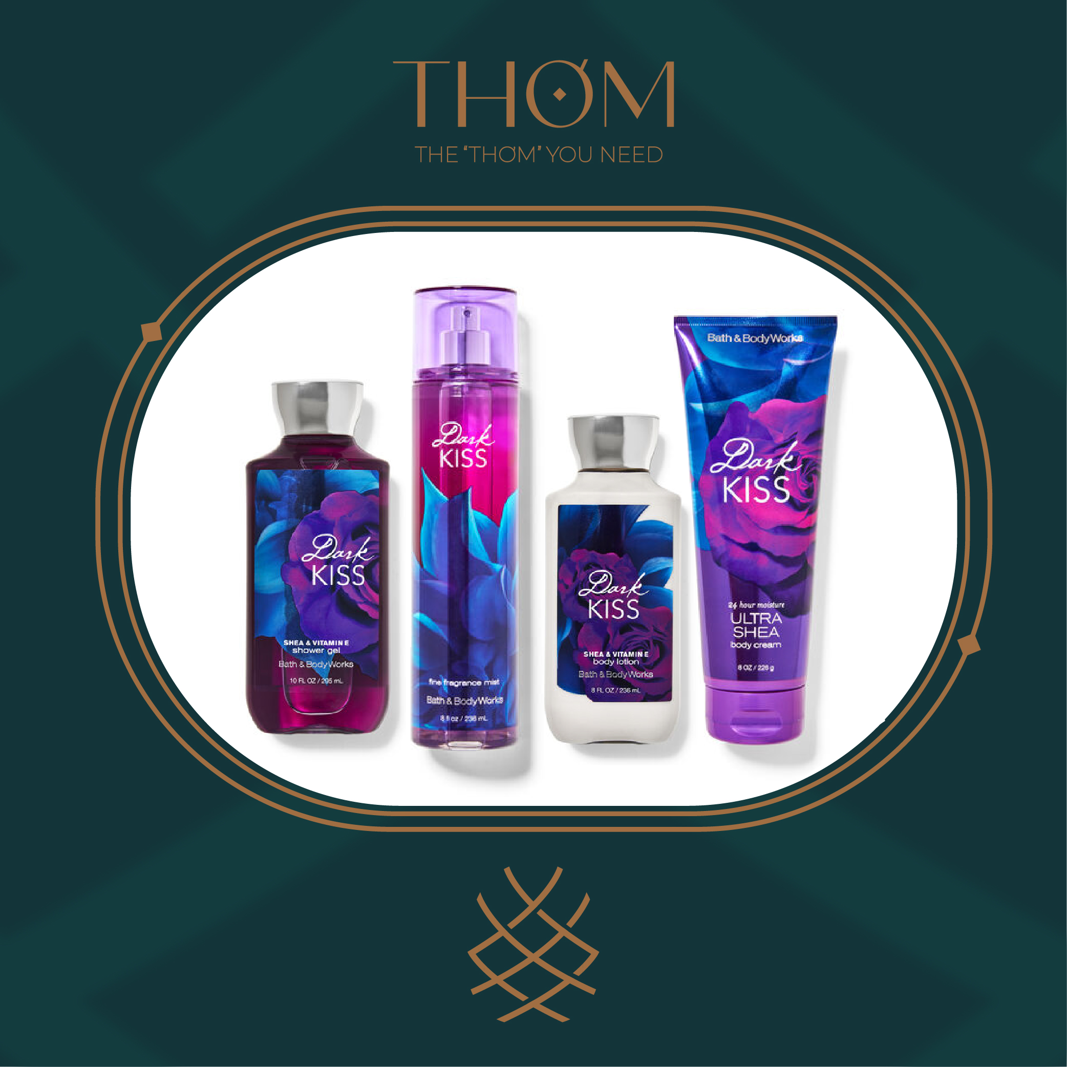 Dark Kiss | Sản Phẩm Tắm Dưỡng Xịt Thơm Toàn Thân Bath & Body Works