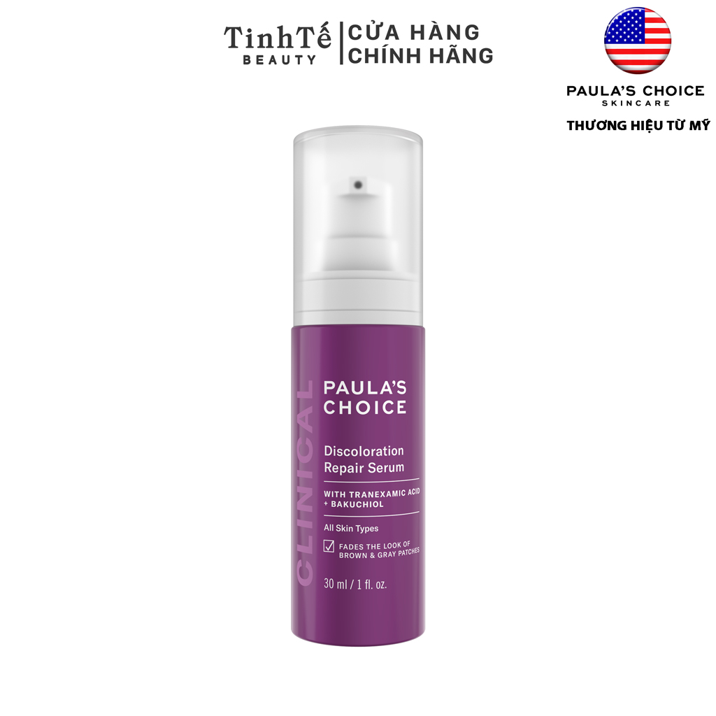 Tinh chất làm mờ thâm nám và đều màu da tối ưu Paulas Choice Clinical Discoloration Repair Serum 30ml
