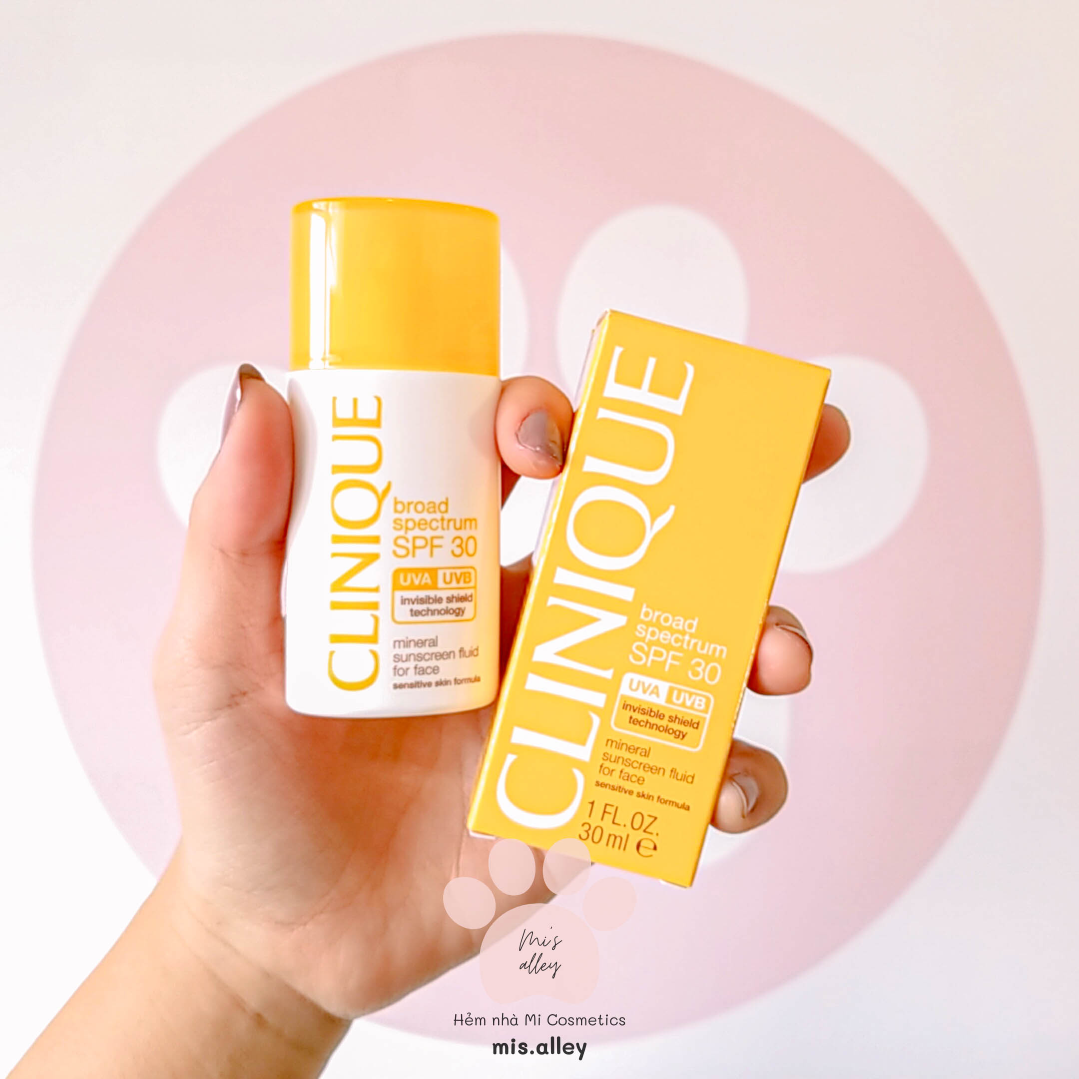 [Hcm]??Clinique?? Kem Chống Nắng Spf 30 Da Nhạy Cảm Miniral Sunscreen Fluid For Face Spf 30 | Bill Us