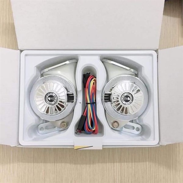 Còi Ngân 12V HQ còi hơi kèn hơi phụ tùng phụ kiện ô tô phụ tùng Hùng Lỳ